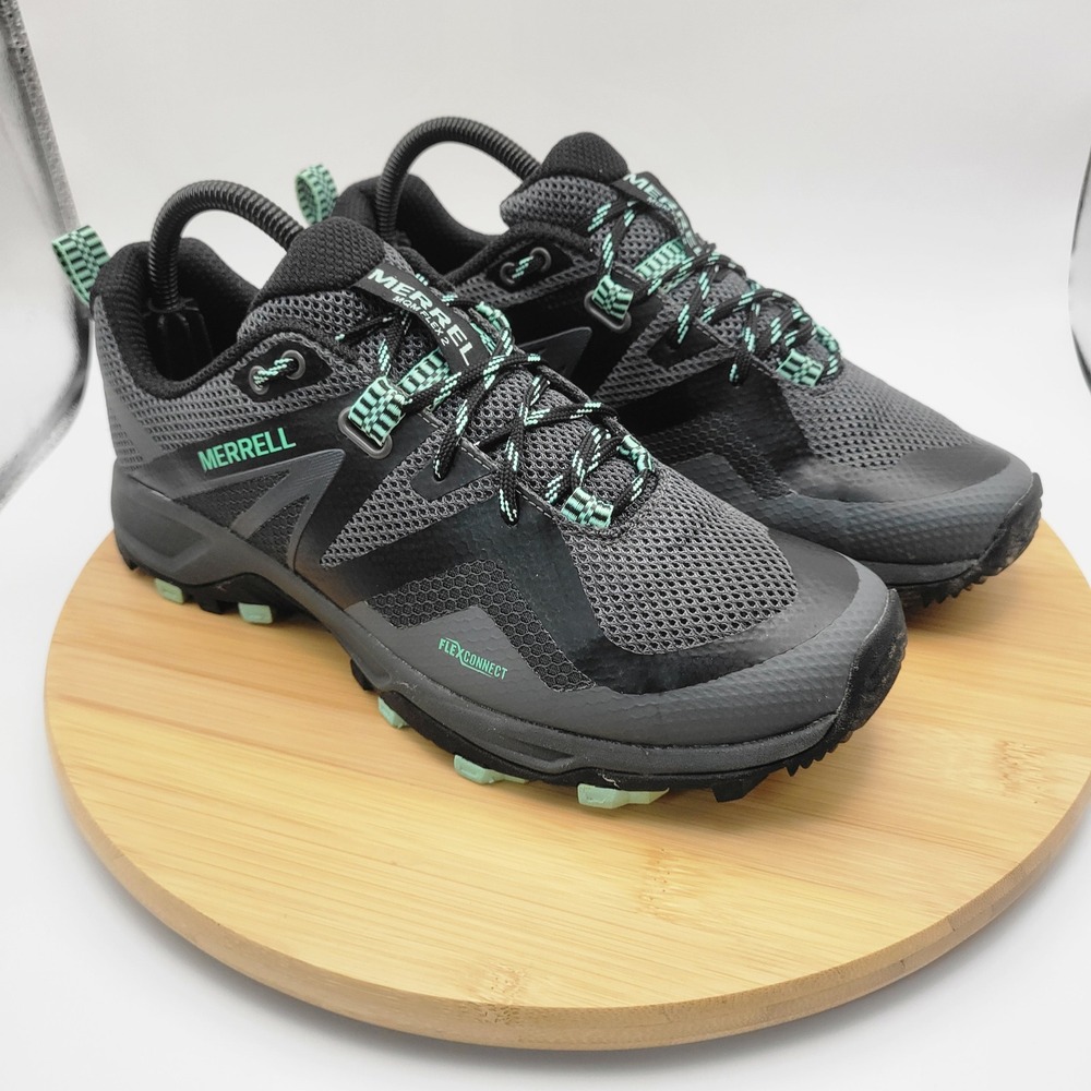 Merrell MQM Flex 2 Hiking Shoes Womens 9 Granite Mint Trail Runners J034272